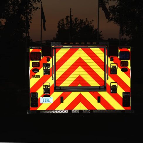 6" x 75' Roll 3M Red Reflective Tape, 983-72NL Diamond Grade Microprismatic Tape for EMS, Emergency Vehicles, and Safety Vehicles in Kuwait