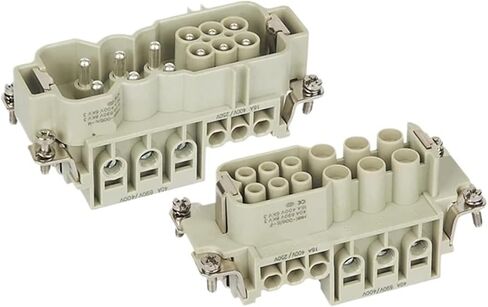 موصل مستطيل للخدمة الشاقة HDC HWK-006/6-Pin 40/16A 690V/400V التوصيل العلوي in Kuwait