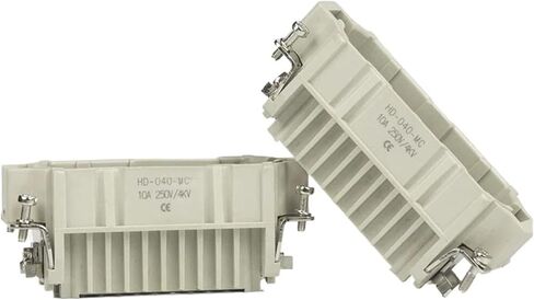 Rectangular Heavy-Duty Connector HDC HD-15/25/40/50/64 pin 80/128 core Industrial Plug and Socket(HD-40 Female) in Kuwait