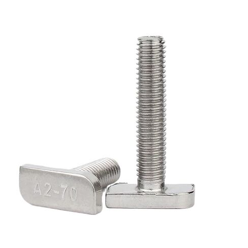 1Pcs 304 Stainless Steel t-Type Screw Bolt M8 Aluminum Profile photovoltaic Groove with Square Head 23 Type(M8*20) in Saudi Arabia