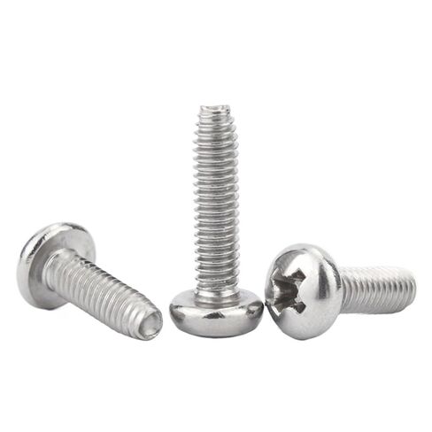 1Pcs 410 Stainless Steel Pan Head Triangle Tooth Self-Locking Screw M3M4M5M6 Self-Tapping GB6560(M3*6) in Saudi Arabia