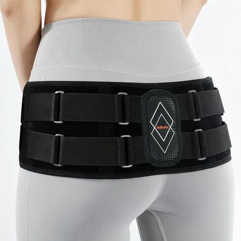 Sacroiliac SI Joint Hip Belt for Women and Men - 8x Maximum Compression and Anti-slip - Sciatica Belt and Lower Back Support Brace - Hip Braces for SI Joints Pain, Pelvic Support (M/L) in Kuwait