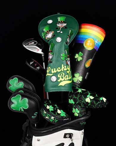 Irish Luck Driver Headcover Leprechaun Driver Head Covers Driver Covers for Golf Clubs Lucky Clover Driver Headcover Funny in Kuwait