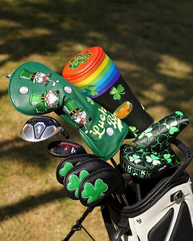 Irish Luck Driver Headcover Leprechaun Driver Head Covers Driver Covers for Golf Clubs Lucky Clover Driver Headcover Funny in Kuwait