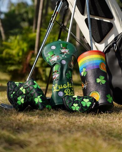 Irish Luck Driver Headcover Leprechaun Driver Head Covers Driver Covers for Golf Clubs Lucky Clover Driver Headcover Funny in Kuwait