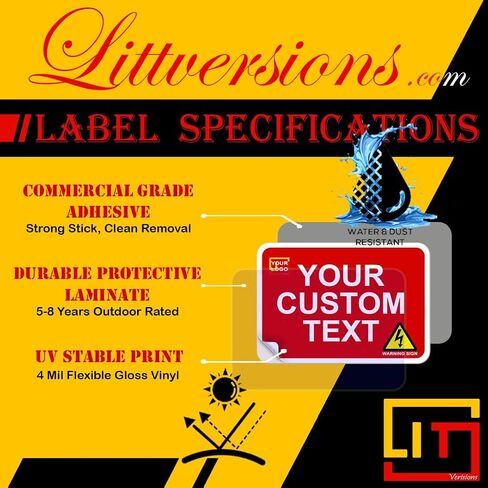 2 Pack 12" Auto Spkr FDC Round Vinyl Label Fire Department Connection Sticker – Red & White Automatic Sprinkler System Notice – High-Visibility Weatherproof Decal for FDC Piping & Wall Plates in Kuwait