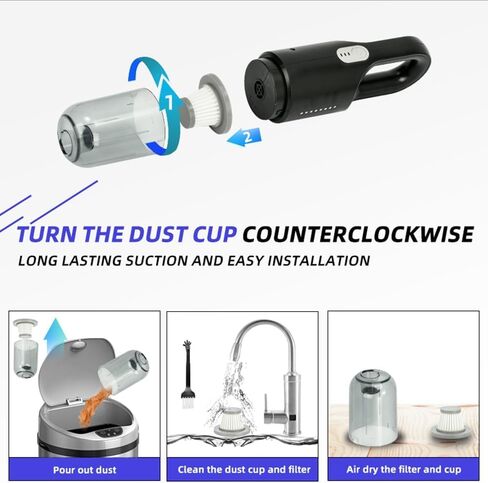 Cordless Vacuum Cleaner, Vacuum and Mop Combo, Lightweight Rechargable Stick Vacuum, Deep Clean and Wash, for Home Hardwood Floor Carpet, Gift for Holidays Birthday in Kuwait