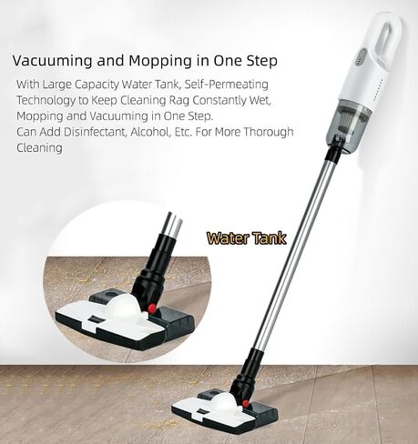 Cordless Vacuum Cleaner, Vacuum and Mop Combo, Lightweight Rechargable Stick Vacuum, Deep Clean and Wash, for Home Hardwood Floor Carpet, Gift for Holidays Birthday in Kuwait