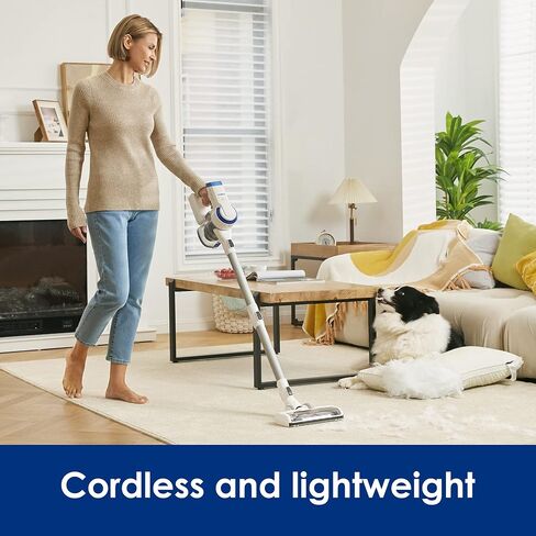 Tineco A10 Essentials Cordless Stick Vacuum Cleaner, Lightweight and Quiet,LED Headlights, Powerful Handheld Vacuum for Hard Floor Carpet with Attachments, Wall-Mounted Dock (Renewed) in Kuwait