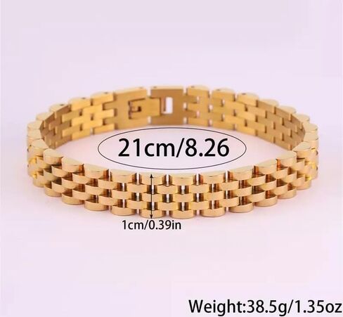 Men's and women's 18K gold adjustable watch chain fashion bracelet holiday gift box with gift box in Kuwait
