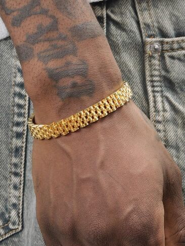 Men's and women's 18K gold adjustable watch chain fashion bracelet holiday gift box with gift box in Kuwait