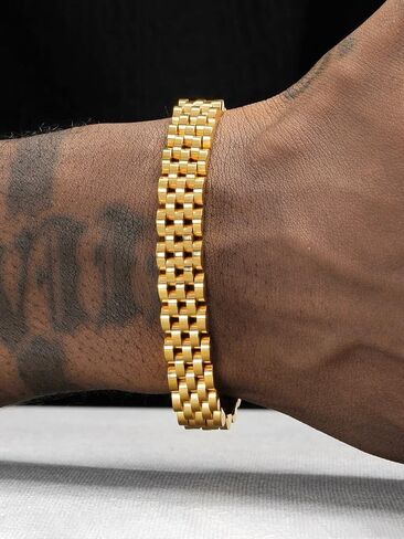 Men's and women's 18K gold adjustable watch chain fashion bracelet holiday gift box with gift box in Kuwait