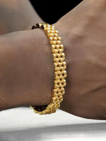 Men's and women's 18K gold adjustable watch chain fashion bracelet holiday gift box with gift box in Kuwait