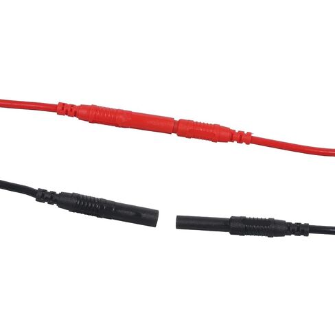 2 Pcs Banana Plug to Jack Multimeter Test Lead Extension 4mm | Male to Female Connector Multimeter Leads Probes Adapter Soft Silicone Test Leads Heavy Duty 14AWG Silicone Wires in Kuwait