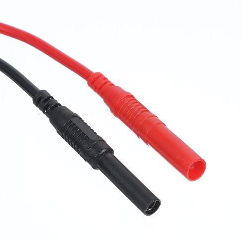 2 Pcs Banana Plug to Jack Multimeter Test Lead Extension 4mm | Male to Female Connector Multimeter Leads Probes Adapter Soft Silicone Test Leads Heavy Duty 14AWG Silicone Wires in Kuwait
