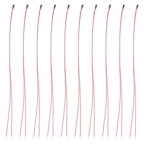 10PCS 10k NTC Thermistor Temperature Sensor with 100mm Wire | 10k Resistance, For Temperature Control, Appliances and Electronics in Kuwait