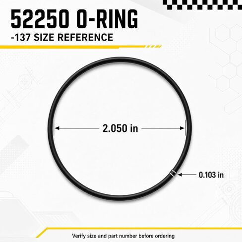 52250 حلقة دائرية، -137 0.103 × 2.050 بوصة سدادة غطاء المضخة، حلقة ختم مضخة الشحن لإصلاح ناقل الحركة الهيدروستاتيكي، تحل محل HG-52250 و603223، عبوتان in Kuwait