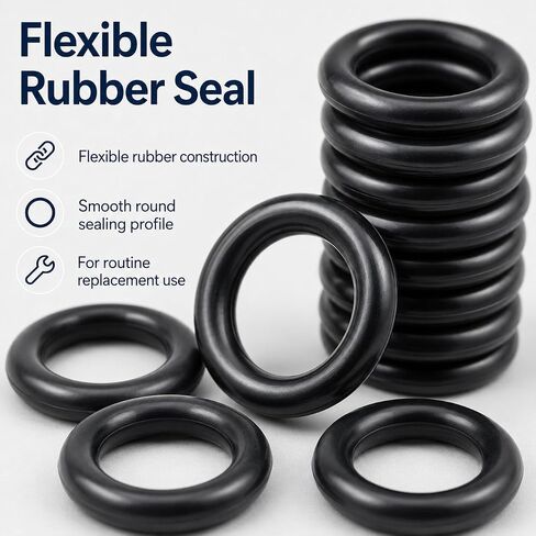 12-Pack 19037 O-Ring Seals Compatible with Yellow Jacket SealRight 1/4 in Quick Couplers, HVAC Hose Gaskets in Kuwait