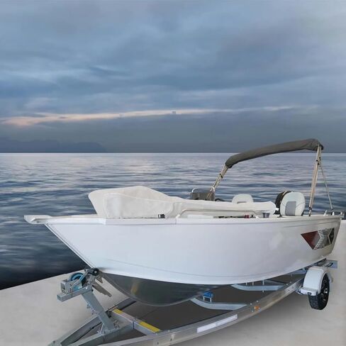 Oceansouth Trolling Motor Cover for MINN KOTA Riptide Powerdrive 54" – Custom Fit, Heavy Duty Marine Fabric, UV & Water Resistant, Gray in Kuwait