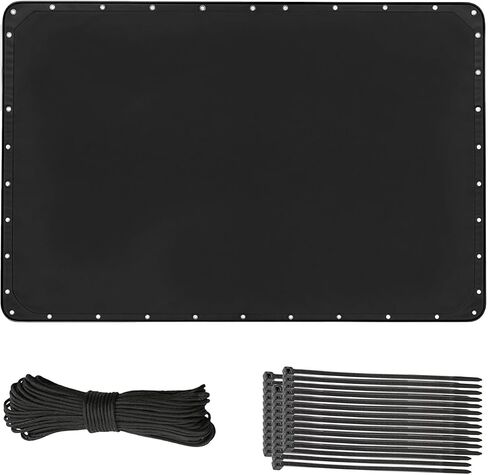 T-Top Canvas, 900D Boat T Top Canvas Replacement 82" x 58" Heavy Duty Waterproof Boats Shade Cover with Storage Bag for Center Console Boat, Canva Only, Black in Kuwait