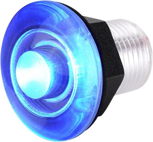SEAFLO 06 Series Blue LED Livewell Light – 12V, 0.2W, IP68 Waterproof, Flush-Mount, PC Housing, Accent Lighting for Livewells, Lockers, Decks & Compartments, 0.85" x 1.57", 4-Year Warranty in Kuwait