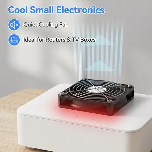 ELUTENG 140mm PC USB-C Fan | 3 Adjustable Speed Settings, Hydraulic Bearing, Metal Grille, Low Noise, High Airflow in Kuwait