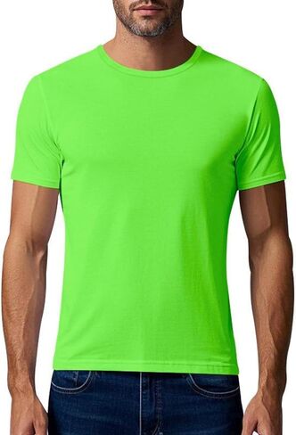 Workout Shirts for Men Quick Dry Athletic Gym Tee Shirts Mens Short Sleeve Mesh Solid Running Swimming T-Shirt in Kuwait