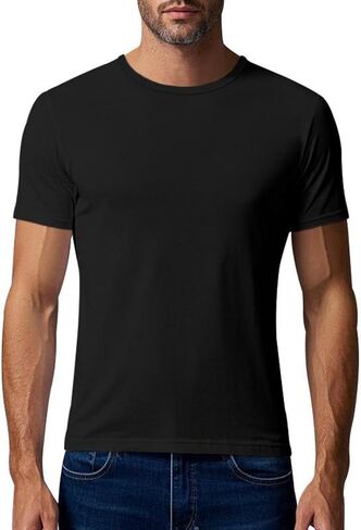 Workout Shirts for Men Quick Dry Athletic Gym Tee Shirts Mens Short Sleeve Mesh Solid Running Swimming T-Shirt in Kuwait