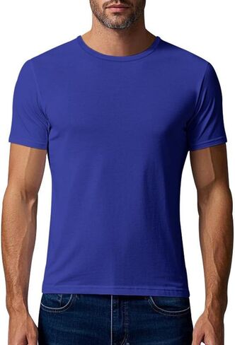 Workout Shirts for Men Quick Dry Athletic Gym Tee Shirts Mens Short Sleeve Mesh Solid Running Swimming T-Shirt in Kuwait