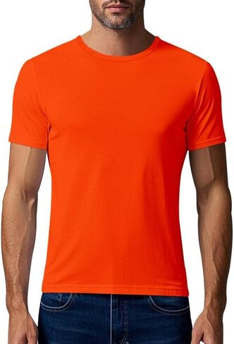 Workout Shirts for Men Quick Dry Athletic Gym Tee Shirts Mens Short Sleeve Mesh Solid Running Swimming T-Shirt in Kuwait
