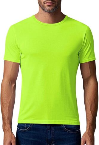 Workout Shirts for Men Quick Dry Athletic Gym Tee Shirts Mens Short Sleeve Mesh Solid Running Swimming T-Shirt in Kuwait