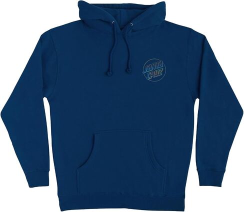 SANTA CRUZ Opus Dot P/O Hooded Heavyweight Sweatshirt Navy w/Oil Slick Foil XXL Mens in Kuwait