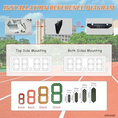 Portable Electronic Scoreboard with Controller - Digital Score Keeper for Basketball, Cornhole, Ping Pong & Outdoor Sports - Easy to Use, High Visibility, Ideal for Game Nights in Kuwait