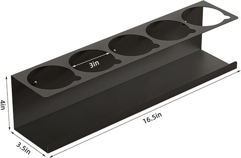 Heavy Duty Steel Spray Can Holder, Wall Mounted 4-Pack | Steel, holds 5 cans each, 16.5"W, rust-resistant, wall-mount hardware included, for garage/workshop tools, 4-pack in Kuwait