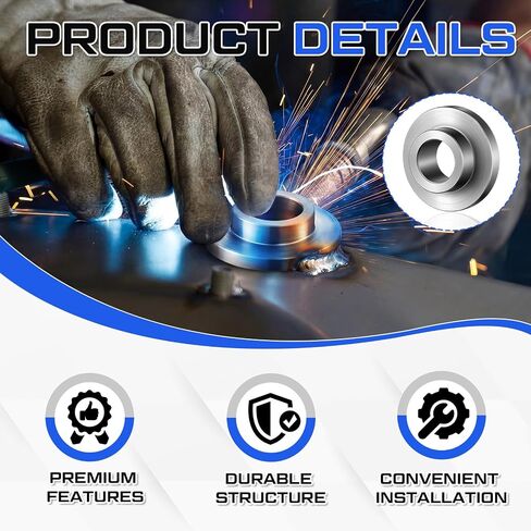 20 Pcs 1/2 Inch Stepped Repair Weld Washers, 1/2" Bolt Hole for Reinforcing Steel Plates & Repairing Damaged Bolt Holes, 5/4" Overall Diameter, 3/4" Installation Hole Size, 20 Gauge Steel in Kuwait