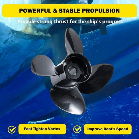 14 1/2 x 17 Replace OEM#3587520 Aluminum Outboard Boat Propeller for Volvo Penta SX Sterndrives Drive Engines 130-300HP 4 Blades 19 Spline Tooth RH in Saudi Arabia