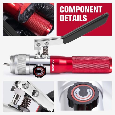 Hydraulic Tube Expander, HVAC Copper Swaging Tool Kit for 3/8 to 1-1/8 Inch OD, 7 Pipe Expander Heads, Pipe Cutter, Deburring Tool for Soft Copper and Aluminum Pipes in Saudi Arabia