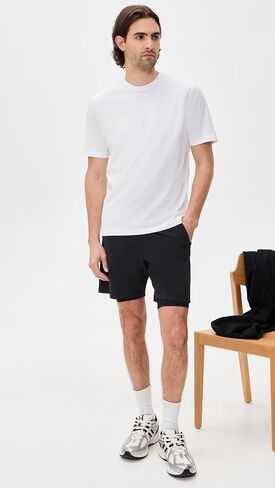 REIGNING CHAMP Men's 4-Way Stretch Nylon Standard Training Shorts 7" in Kuwait