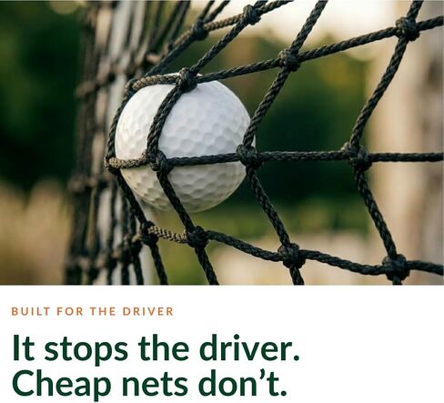 SWG Lab™ Golf Net 10x7ft | Heavy-Duty Practice Net and Hitting Net for Driver and Irons | for Backyard Driving Real Golf Balls, Garage & Indoor in Kuwait