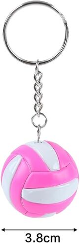 RUIFUUU 2Pcs Pink Volleyball Keychains,Mini Sport Volleyball Key Chain | Cute Volleyball Key Chain,Durable Metal Sport Keyring for Women,Backpack Charm Keyring Gift for Sports Players,Ball Lovers in Kuwait