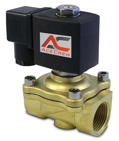 VITON 3/4 في 220 فولت-240 فولت التيار المتناوب صمام الملف اللولبي النحاسي NPT غاز الماء الهواء مغلق عادة in Kuwait