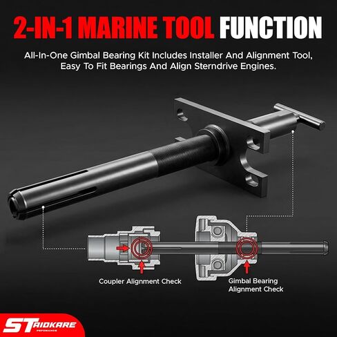 Gimbal تحمل مجتذب المثبت ومجموعة أدوات محاذاة المحرك ل ألفا برافو OMC فولفو قارب Sterndrive تحمل أداة إزالة الصواميل in Kuwait