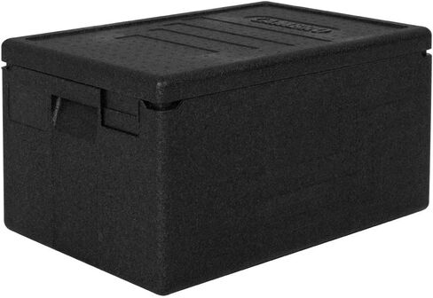 حاملة طعام Cambro EPP Economic Cam GoBox المعزولة ذات التحميل العلوي - 46 لتر، تخزن 1 × 1/1 GN Pan بعمق 200 مم، تحافظ على درجات الحرارة الساخنة والباردة لأكثر من 4 ساعات، -40 درجة مئوية إلى 120 درجة مئوية، DW576 in Kuwait