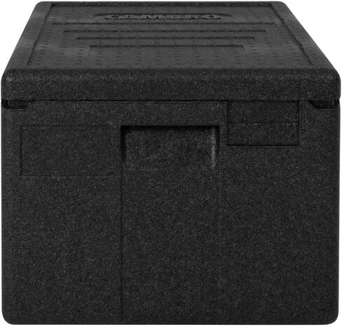 حاملة طعام Cambro EPP Economic Cam GoBox المعزولة ذات التحميل العلوي - 46 لتر، تخزن 1 × 1/1 GN Pan بعمق 200 مم، تحافظ على درجات الحرارة الساخنة والباردة لأكثر من 4 ساعات، -40 درجة مئوية إلى 120 درجة مئوية، DW576 in Kuwait