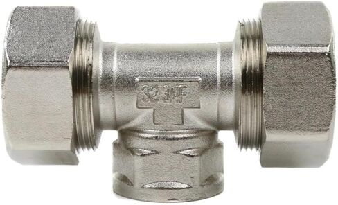 M8089 Compressed Air Reducing Tee Fitting - for RapidAir MaxLine Compressed Air System Branch Connection - Compressed Air Piping Tee Fitting - 1" to 3/4" 175 PSI 3/4" NPT T Side Inlet Silver in Kuwait