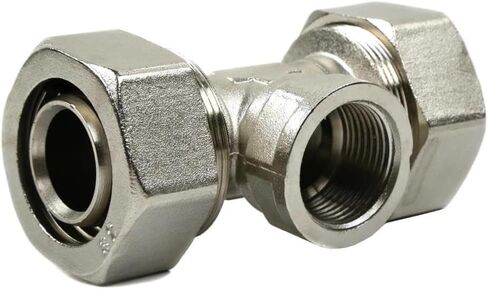 M8089 Compressed Air Reducing Tee Fitting - for RapidAir MaxLine Compressed Air System Branch Connection - Compressed Air Piping Tee Fitting - 1" to 3/4" 175 PSI 3/4" NPT T Side Inlet Silver in Kuwait