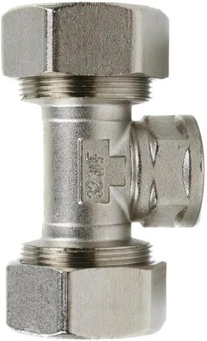 M8089 Compressed Air Reducing Tee Fitting - for RapidAir MaxLine Compressed Air System Branch Connection - Compressed Air Piping Tee Fitting - 1" to 3/4" 175 PSI 3/4" NPT T Side Inlet Silver in Kuwait
