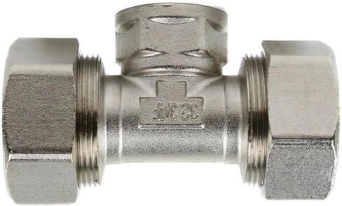 M8089 Compressed Air Reducing Tee Fitting - for RapidAir MaxLine Compressed Air System Branch Connection - Compressed Air Piping Tee Fitting - 1" to 3/4" 175 PSI 3/4" NPT T Side Inlet Silver in Kuwait
