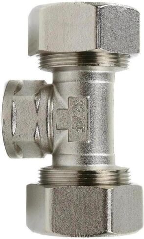 M8089 Compressed Air Reducing Tee Fitting - for RapidAir MaxLine Compressed Air System Branch Connection - Compressed Air Piping Tee Fitting - 1" to 3/4" 175 PSI 3/4" NPT T Side Inlet Silver in Kuwait