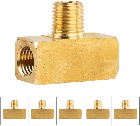 موصل أنبوب ضاغط الهواء 127SC - لجزء توصيل نظام أنابيب الهواء المضغوط 127SC-5Pack - المحملات الفرعية الذكور النحاسية / أجزاء ضاغط الهواء - 1/4 بوصة FNPT x 1/4 بوصة MNPT -65 درجة فهرنهايت إلى +250 درجة فهرنهايت أصفر 5 عبوات in Kuwait